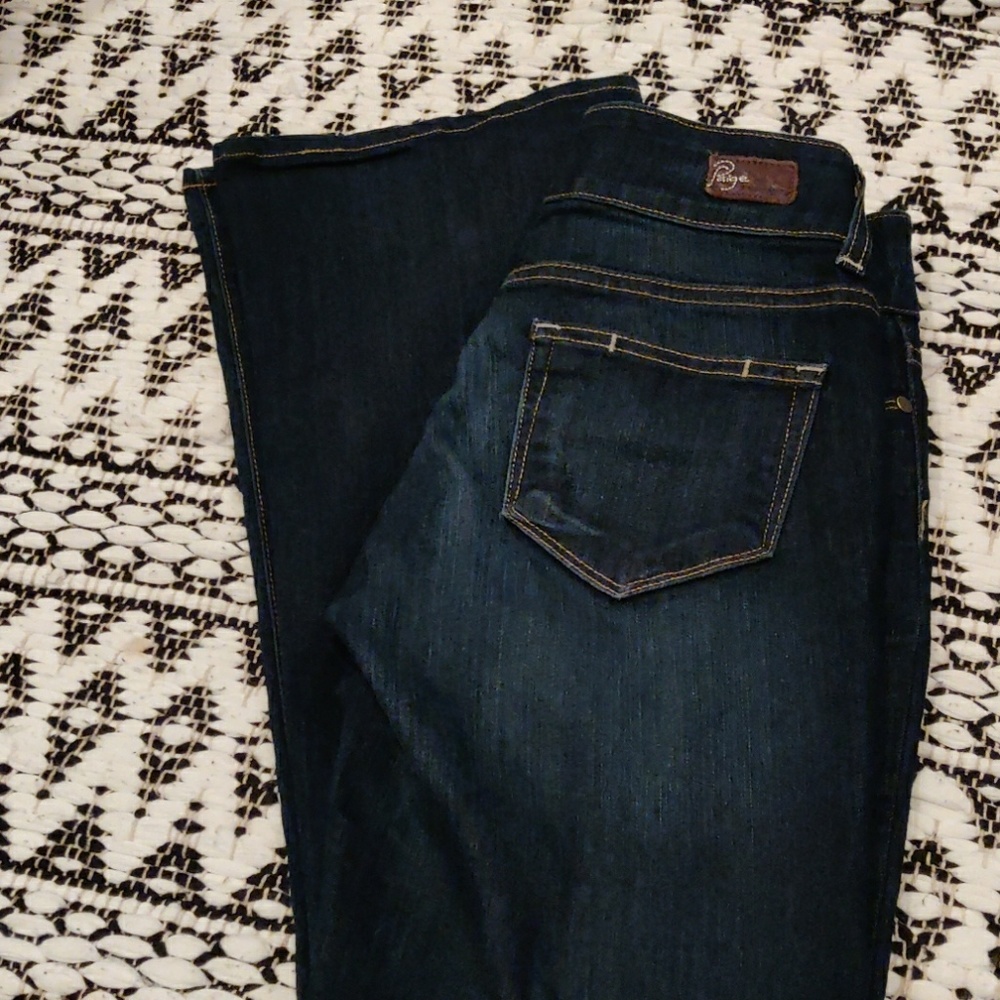 PAIGE Dark Blue Bootcut Jeans